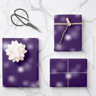 Bescheidenes Weiß, spielerisch und willkürlich ver Geschenkpapier Set