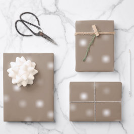 Bescheidenes Weiß, spielerisch und willkürlich ver Geschenkpapier Set