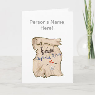 Bescheinigung des Abschlusses der Piratenschule Karte