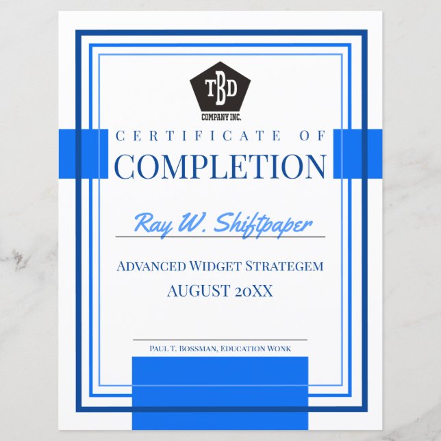 Bescheinigung über die Anerkennung von Mitarbeiter (Vorderseite)