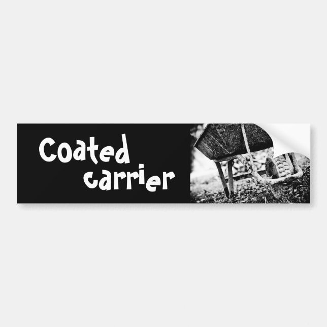 beschichteter Träger Autoaufkleber (Vorne)