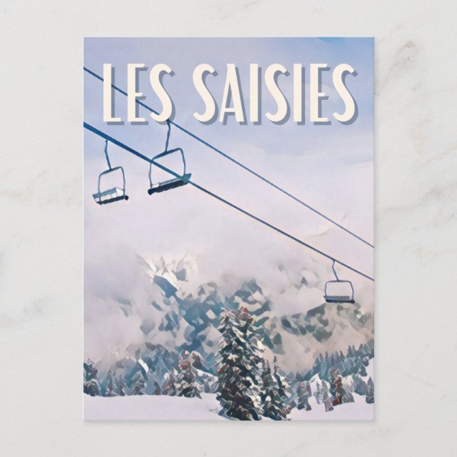 Beschlagnahmte Skistation Postkarte (Vorderseite)