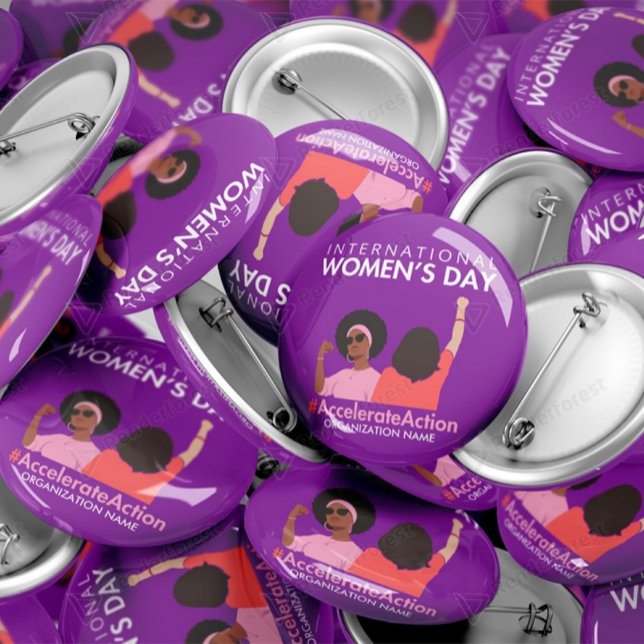 Beschleunigte Aktion Internationaler Frauentag 202 Button (Von Creator hochgeladen)