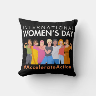 Beschleunigte Aktion Internationaler Frauentag 202 Kissen