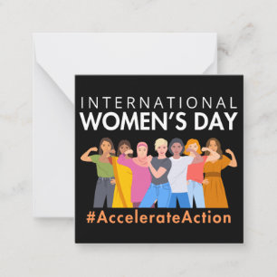 Beschleunigte Aktion Internationaler Frauentag 202 Mitteilungskarte