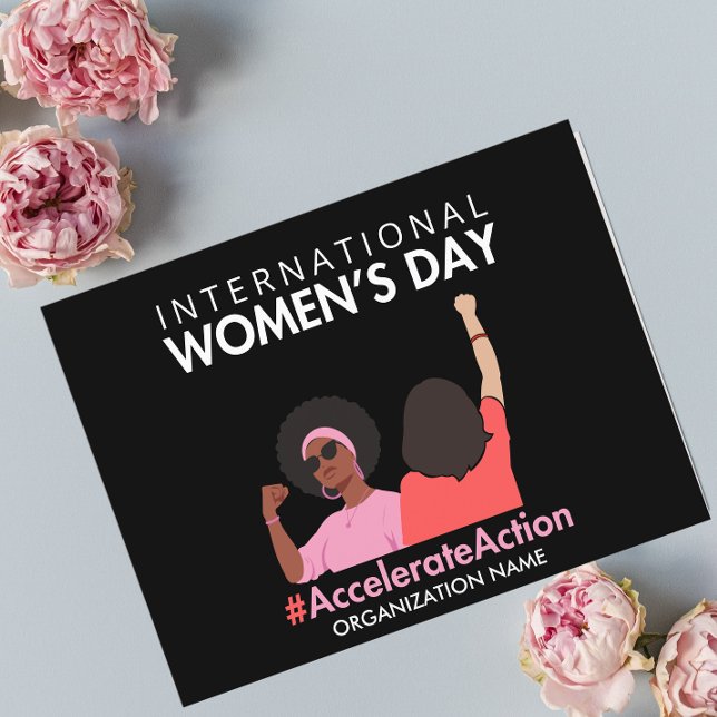 Beschleunigte Aktion Internationaler Frauentag 202 Postkarte (Von Creator hochgeladen)