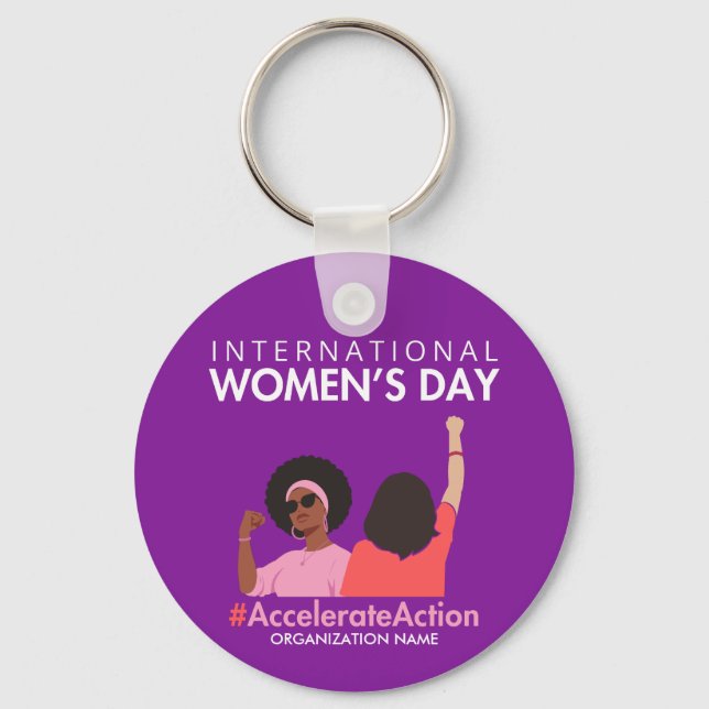 Beschleunigte Aktion Internationaler Frauentag 202 Schlüsselanhänger (Vorderseite)