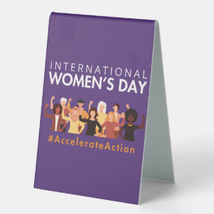Beschleunigte Aktion Internationaler Frauentag 202 Tischaufsteller