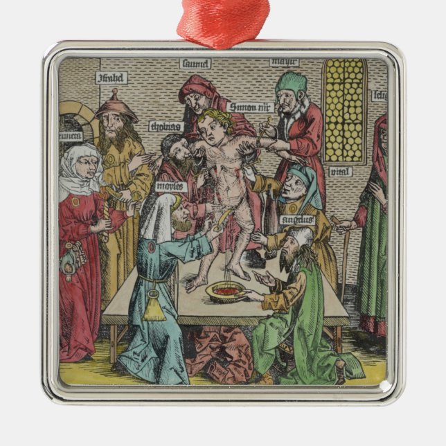 Beschneidung Silbernes Ornament (Vorne)