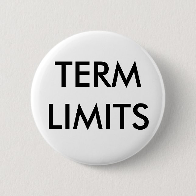 BESCHRÄNKUNGEN DER AMTSZEIT BUTTON (Vorderseite)
