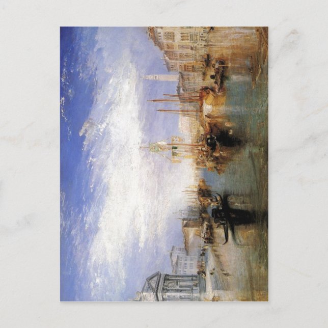 Beschreibung Der Canal Grande - Venedig von J. M.  Postkarte (Vorderseite)