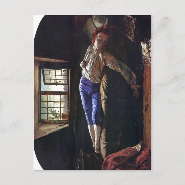Beschreibung Der Tod von Chatterton He Postkarte (Vorderseite)