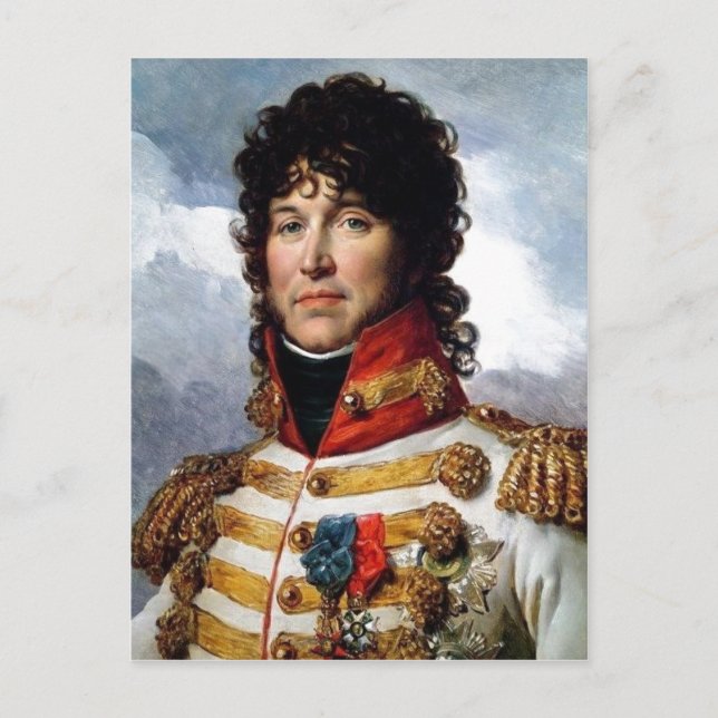 Beschreibung des Porträts von Joachim Murat Postkarte (Vorderseite)