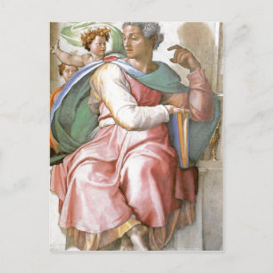 Beschreibung des von Michelangelo und seinem Postkarte
