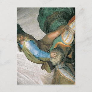 Beschreibung des von Michelangelo und seinem Postkarte