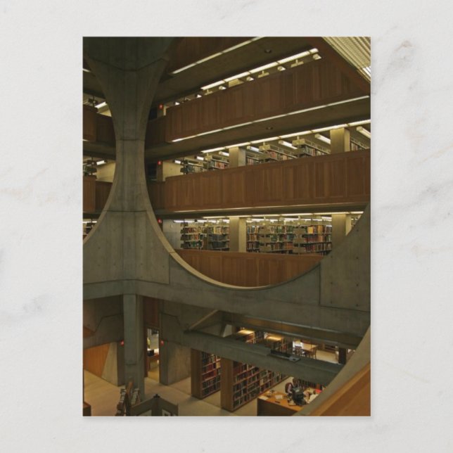 Beschreibung Exeter Library. Exeter, New Hampshire Postkarte (Vorderseite)