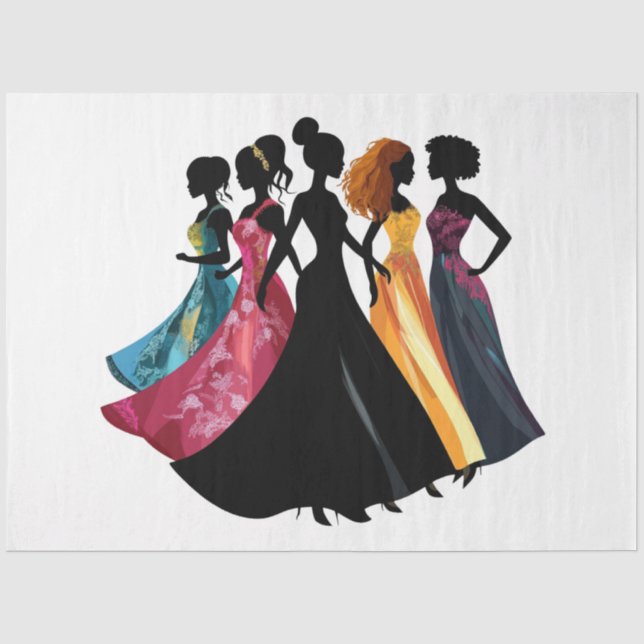 Beschreibung Fashion High Class Show Women Seidenpapier (Vorderseite)