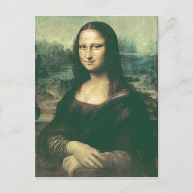 Beschreibung Mona Lisa Image wurde für Postkarte (Vorderseite)