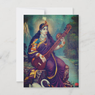Beschreibung von Sarasvati Postkarte