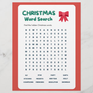 Beschreibung Weihnachtswort suchen und Antwort Sch Flyer