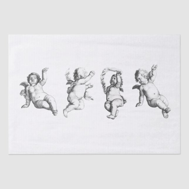 BESCHREIBUNGSPAPIER: CHERUBS SEIDENPAPIER (Vorderseite)