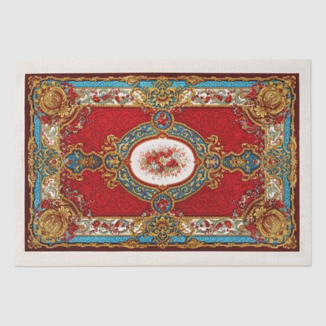 BESCHREIBUNGSPAPIER: VINTAGER KARPET SEIDENPAPIER (Vorderseite)