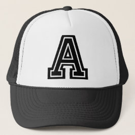 Beschriften Sie "a-" Monogramm Truckerkappe