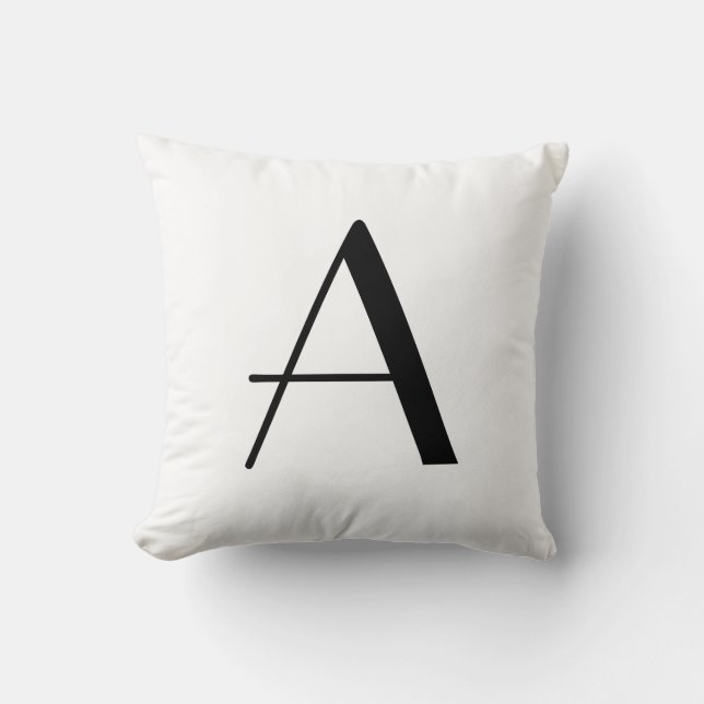 Beschriften Sie ein Monogramm-Kissen Kissen (Vorderseite)