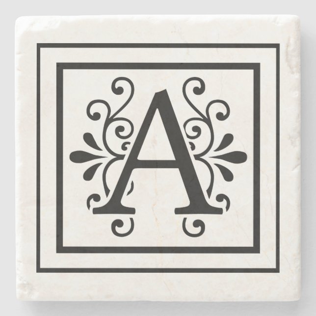 Beschriften Sie ein Monogramm, Untersetzer zu (Vorderseite)
