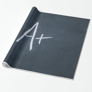 Beschriften Sie eine Tafel-Hintergrund-koksgraue Geschenkpapier