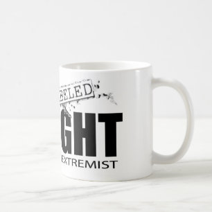 BESCHRIFTETER RECHTE-EXTREMIST KAFFEETASSE