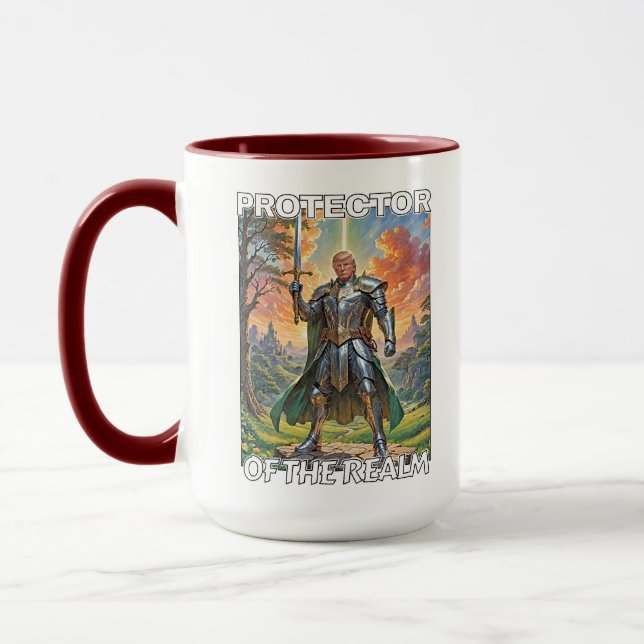 Beschützer des Reiches - Präsident Trump Tasse (Links)