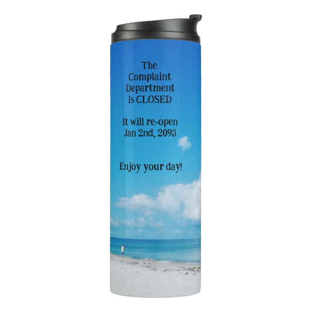 Beschwerdeabteilung Thermal Tumbler Thermosbecher (Nach links gedreht)