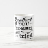 Beschwören Sie mich, Criminy Fleck-Tasse
