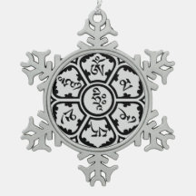 Beschwörungsformel-Schnee-Flocken-Verzierung
