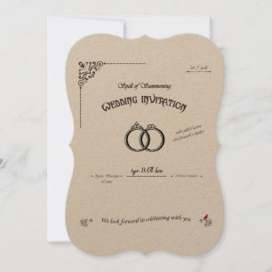 Beschwörungszauber-Hochzeit Einladung