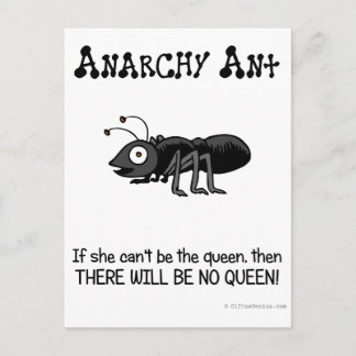 Beseitigung der Autorität Postkarte