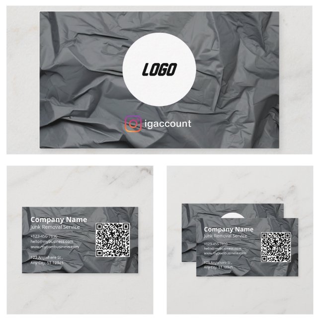 Beseitigung der grauen Junke Visitenkarte (Grey Junk Removal Business Card
)