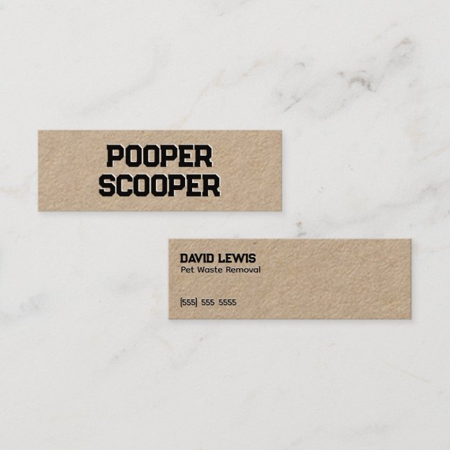 Beseitigung von Hausmüll Mini Visitenkarte (Vorne/Hinten)