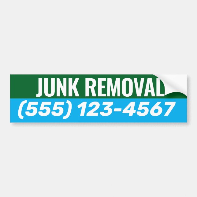 Beseitigung von Junk- und Abfalldeponien Autoaufkleber (Vorne)