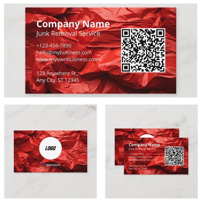 Beseitigung von Junk Visitenkarte (Junk Removal Business Card
)