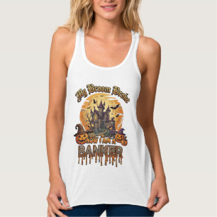 Besen Brach Bankier Halloween Spukhaus Hexe P Tank Top