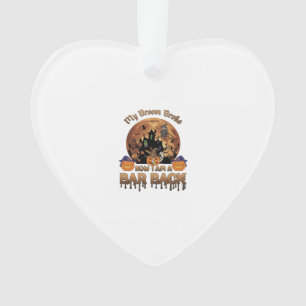 Besen Brach Bar Rückseite Halloween Spukhaus Hexe Ornament
