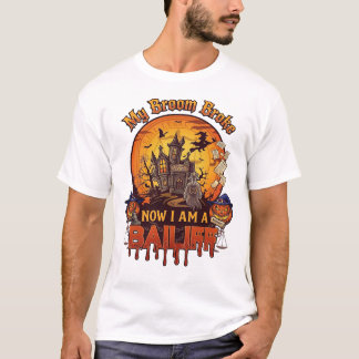 Besen brach Gerichtsvollzieher Halloween Geist Ger T-Shirt