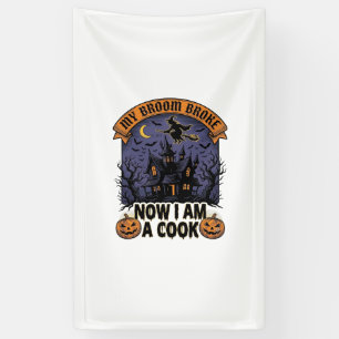 Besen Brach Hexe Halloween Koch Pun_1 Banner
