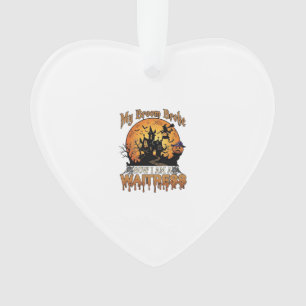 Besen Brach Kellnerin Halloween Hexe Spukhaus Ornament