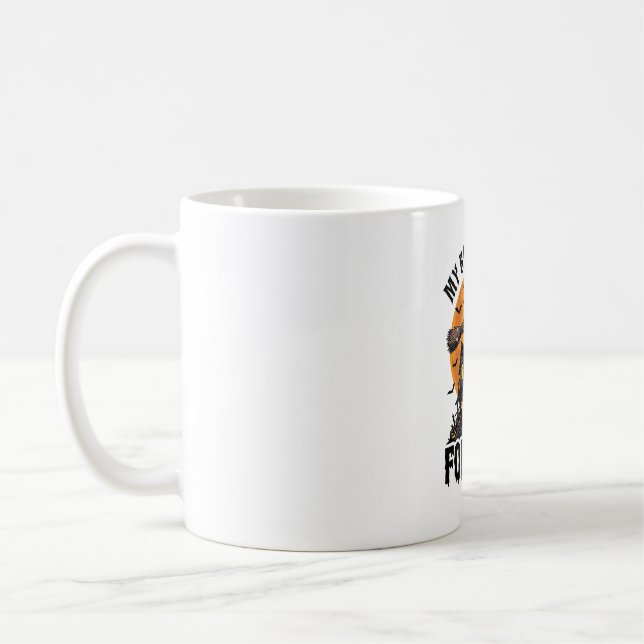 Besen brach Vorarbeiter Hexencrew Halloween-Design Kaffeetasse (Links)