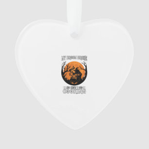 Besen Gebrochen Kochen Hexenkessel Vollmond Ornament