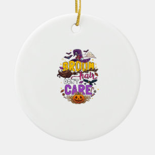 Besen Haar Egal Halloween Hexenhut Kürbis C Keramik Ornament