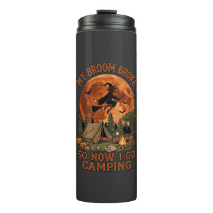 Besen kaputt Halloween Hexe Camping Zelt Lagerfeue Thermosbecher